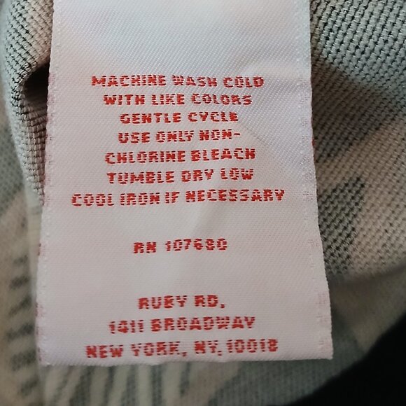 Ruby Rd Jacket Size 10 Cropped Cotton Blazer 3/4 Sleeve Urban Tribe Leaf Print - Picture 10 of 10